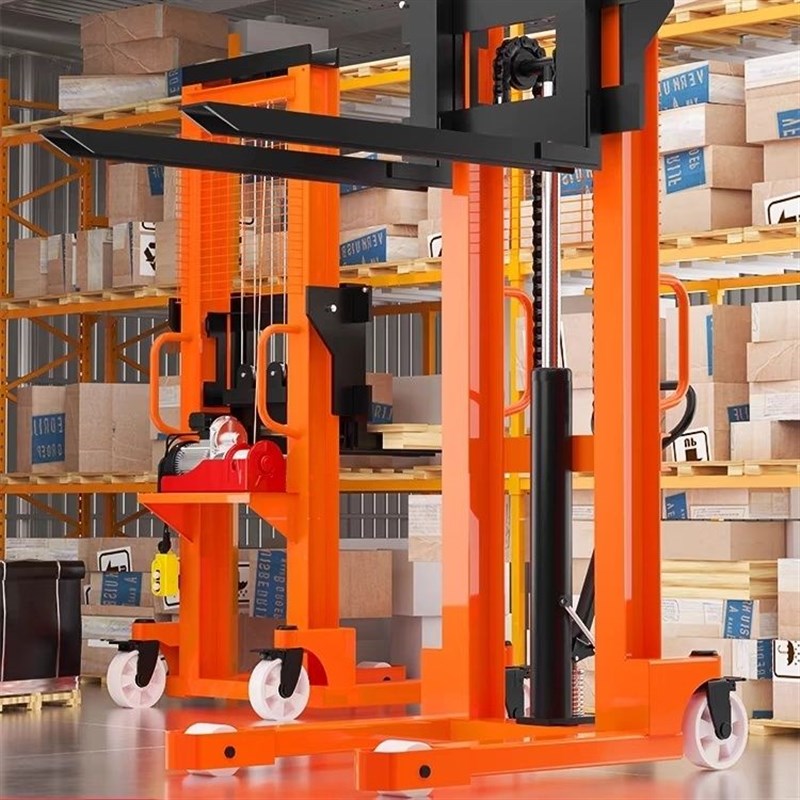 叉车电动b手动液压叉车堆高车装卸车升降车搬运车工地上砖机堆垛