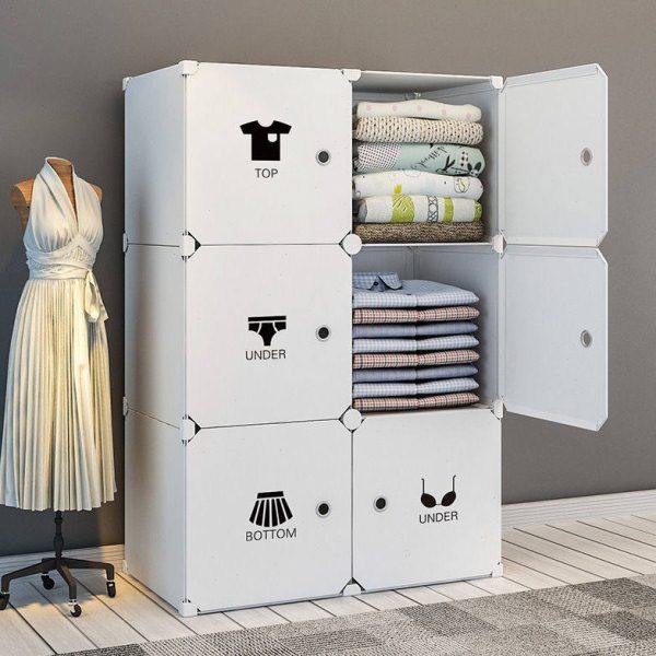 折叠衣柜免安装收纳箱组装家用卧室塑料儿童储物柜宿舍简约型柜子,收纳整理,衣物收纳柜/简易衣橱,淘宝优惠券,粉丝福利购,淘宝优惠卷