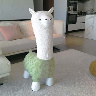 新家乔迁之喜摆件搬家礼物新居礼品布置客厅房间装 饰品羊驼座椅