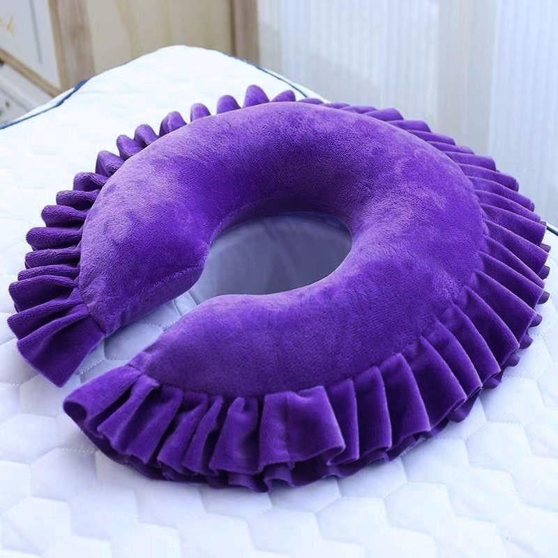 美容院乳胶趴枕脸垫u型按摩床头洞胸枕美容K枕头推拿美容床趴趴枕