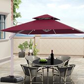 户外遮阳伞太阳伞大伞户外摆摊庭院伞室外雨棚罗马别墅阳台遮阳伞