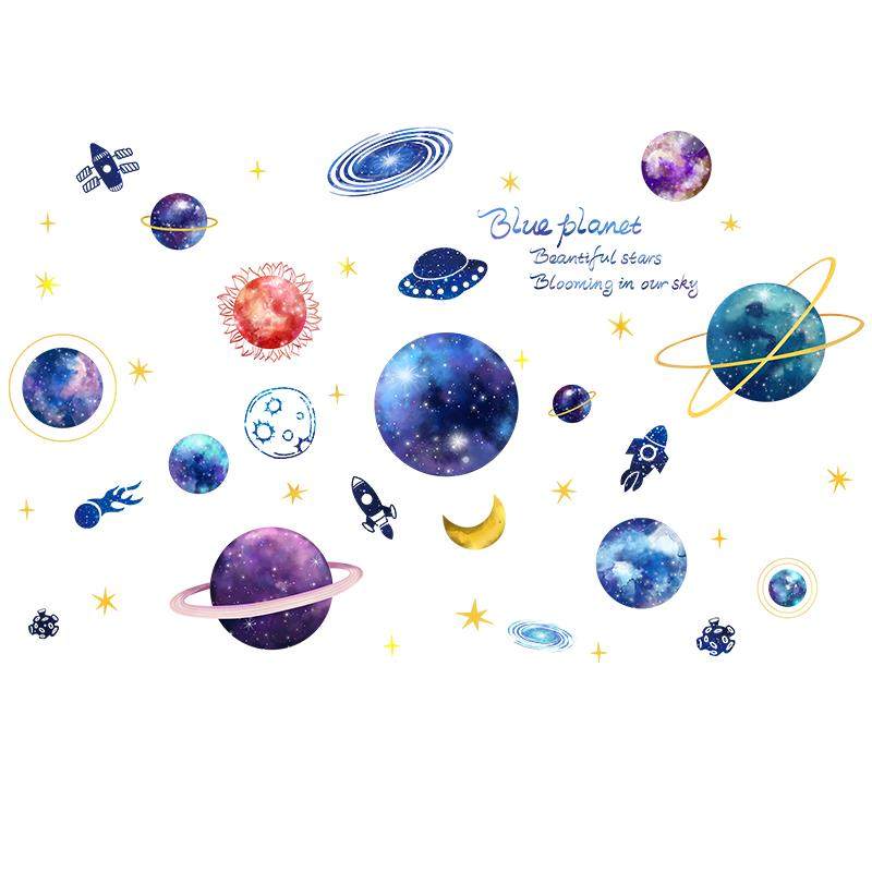 男孩房间布置儿童房卧室幼儿园环创墙面装饰贴纸墙贴画墙壁纸自粘