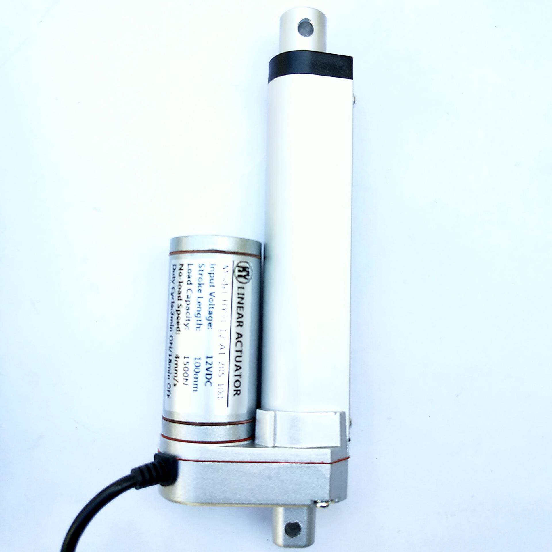 12V行程100MM电动杆直流电动推杆电动伸缩杆自动化生产