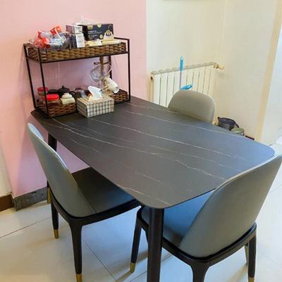 9QXC厨房餐桌多层收纳置物架办公室靠墙桌面铁艺整理架家用客厅杂