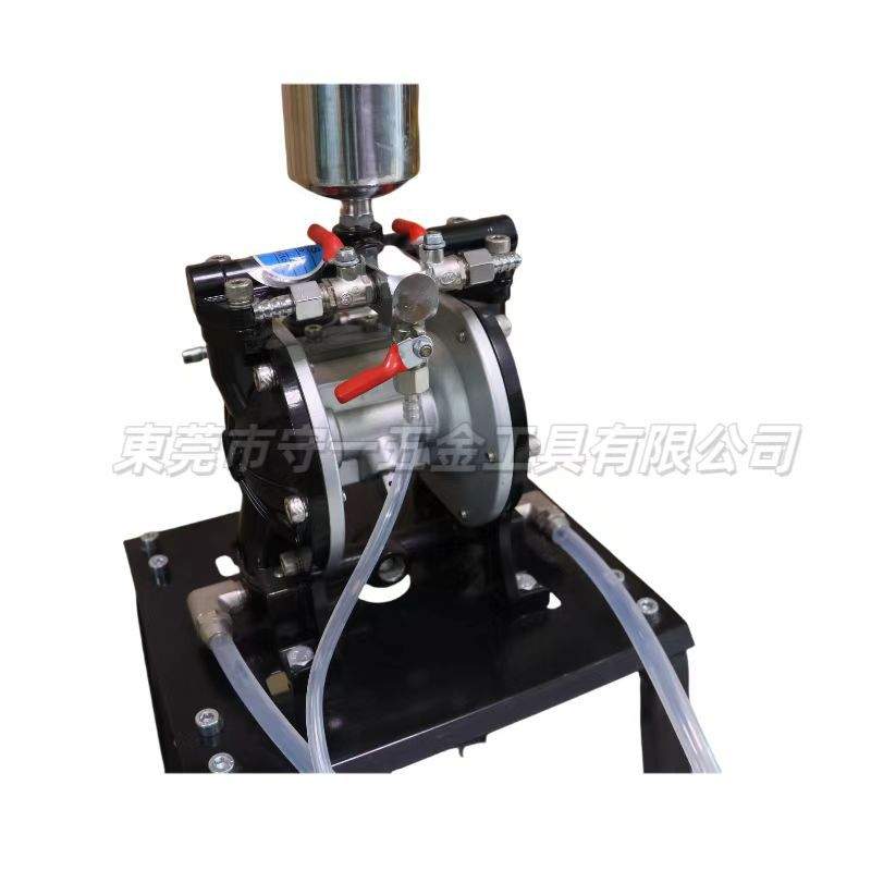 ZBST双吸单出双色混合PE气动隔膜泵BT-A15BS油漆泵双进单出喷漆泵