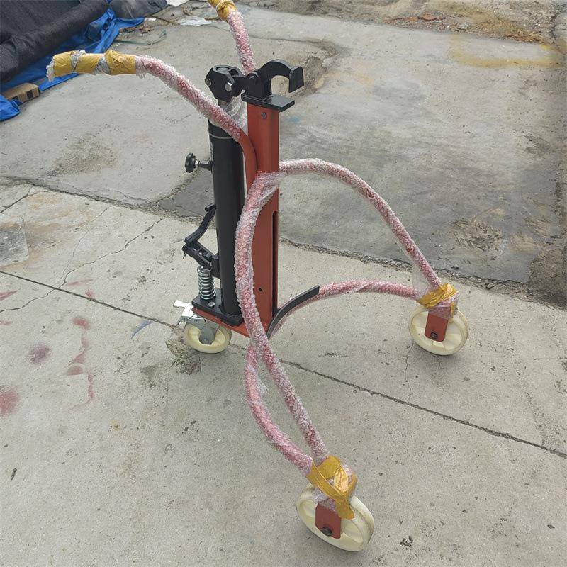 200升手动鹰嘴咬嘴手推塑料圆桶铁桶拉油桶神器小推车油桶搬运车