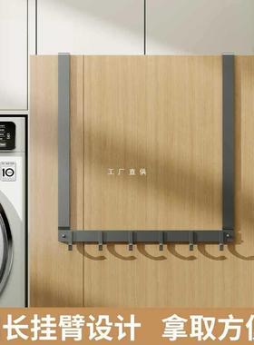 超长款门后挂钩4.5cm厚门不锈钢卧室门上挂衣钩无痕免打孔衣帽钩