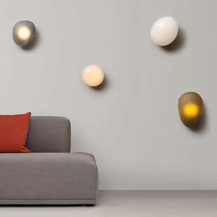 北欧创意设计师壁灯鹅卵石壁灯书房客厅墙壁装饰造型灯卧室床头灯