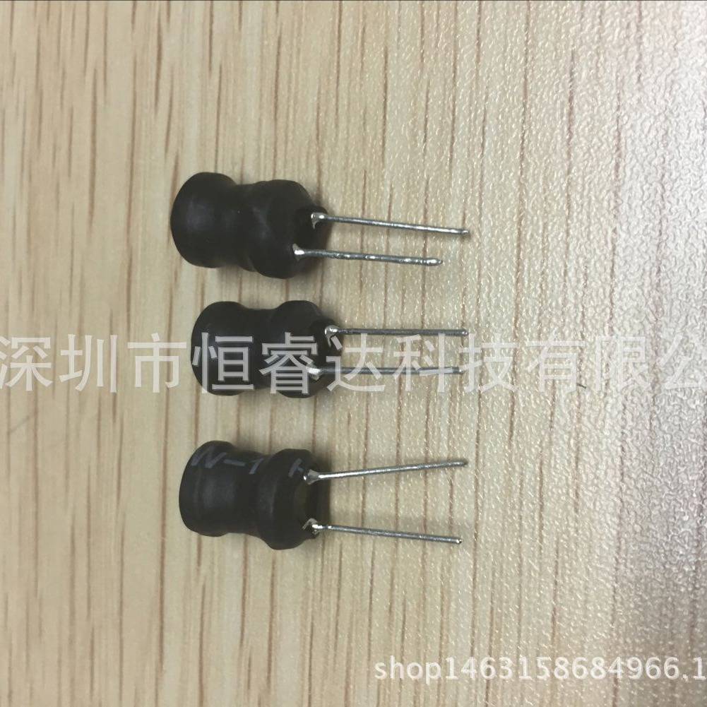 厂家直销直插绕线工字电感 4*6mm 3uh 插件电感线圈0406-3R0N