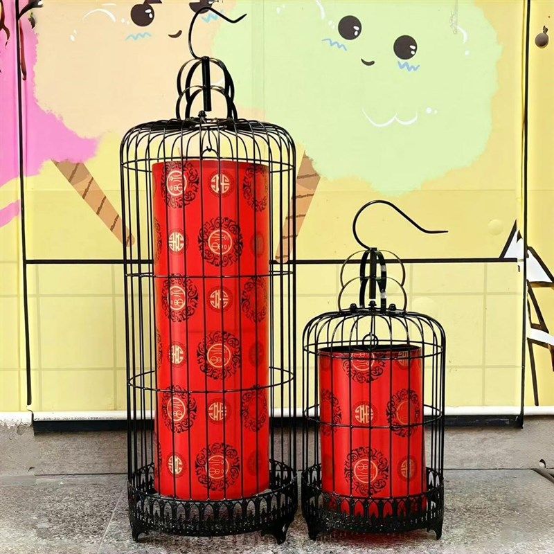 新中式吊灯酒店会所铁艺鸟笼灯落地灯婚礼摆设灯新年装饰灯,家装灯饰光源,酒店/宴会厅/餐饮吊灯,淘宝优惠券,粉丝福利购,淘宝优惠卷