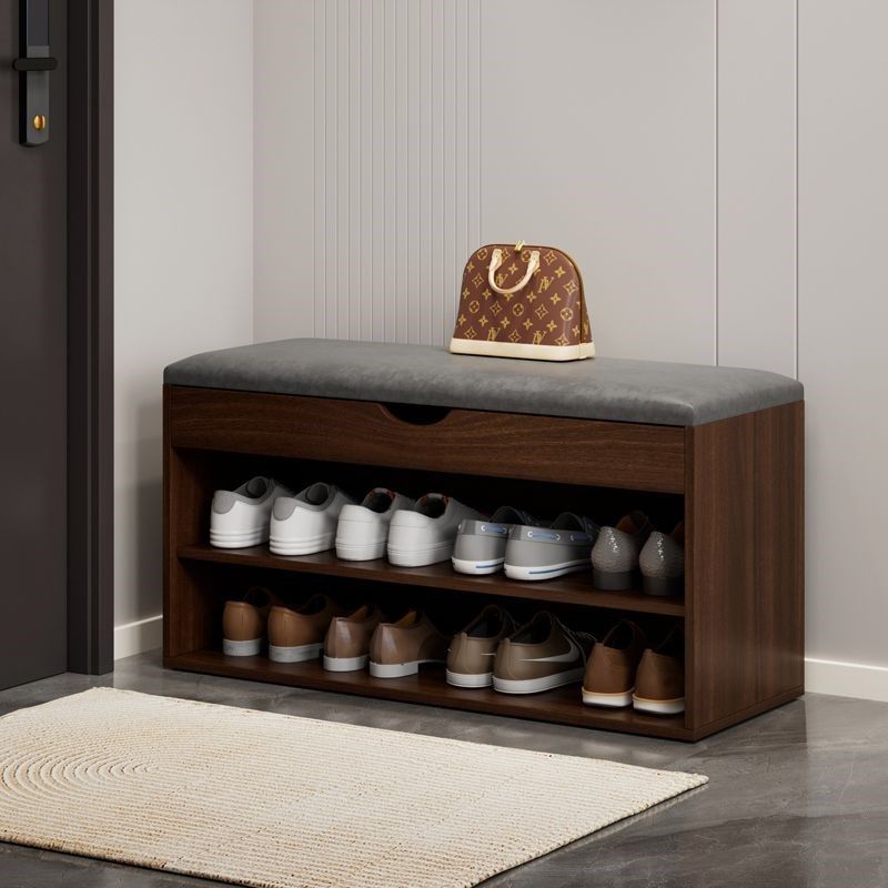 换鞋凳家用门口可坐鞋柜玄关储物凳进门穿鞋凳软包坐凳入户鞋架子
