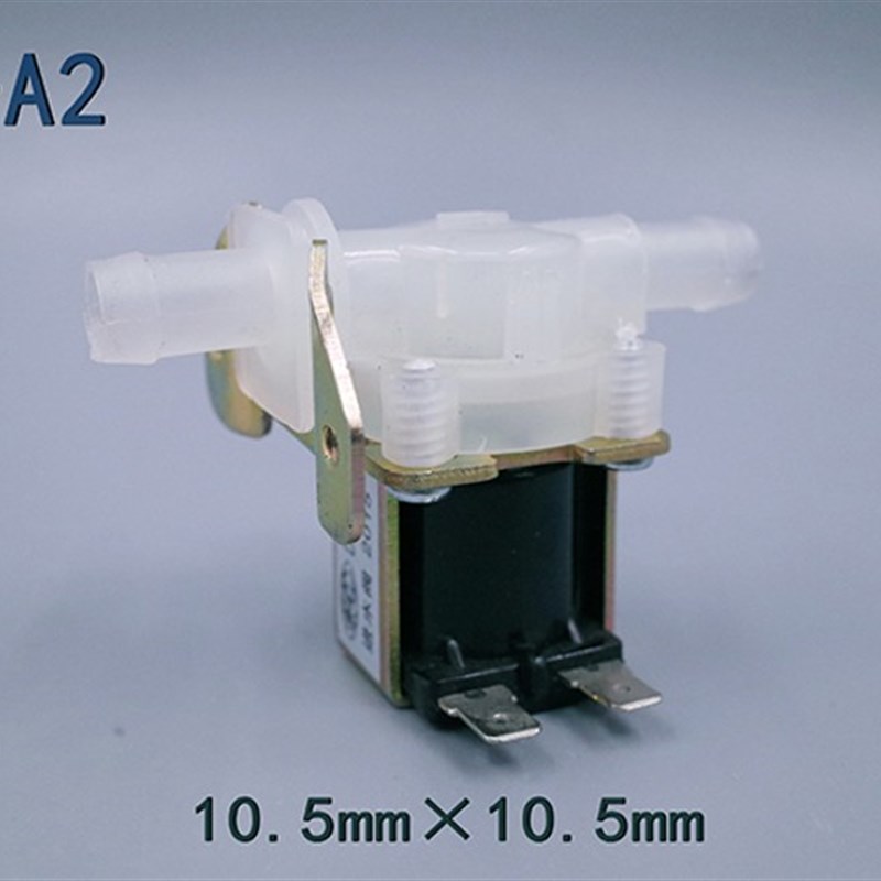 常闭电磁进水阀12v24v220v塑料M10直通高温饮水咖啡机放水开关阀