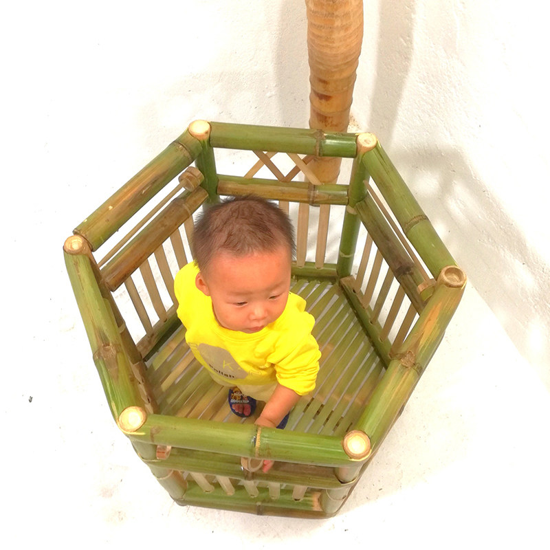 宝宝竹站栏儿童站椅站桶竹制学步站车小孩护栏手工婴儿喂饭小餐桌,特色手工艺,竹编/竹雕,淘宝优惠券,粉丝福利购,淘宝优惠卷