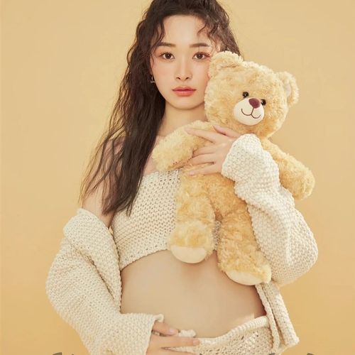 影楼展会新款孕妇拍照主题小清新俏皮可爱针织套装摄影艺术照服装