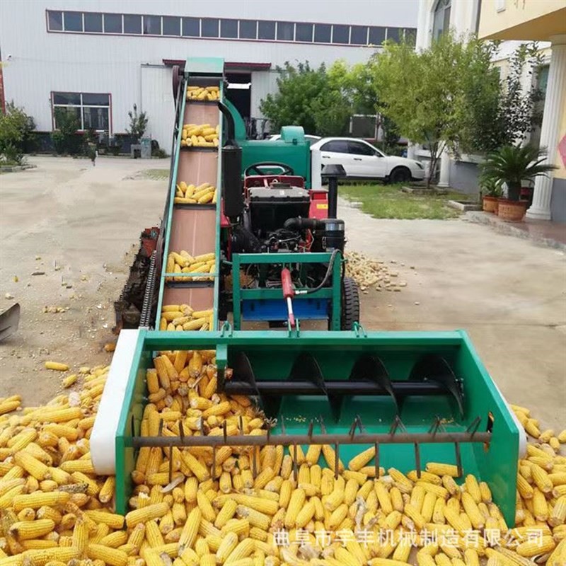 电柴两用铲车上料玉米脱粒机 收粮点可用玉米P剥皮脱粒机 移动款