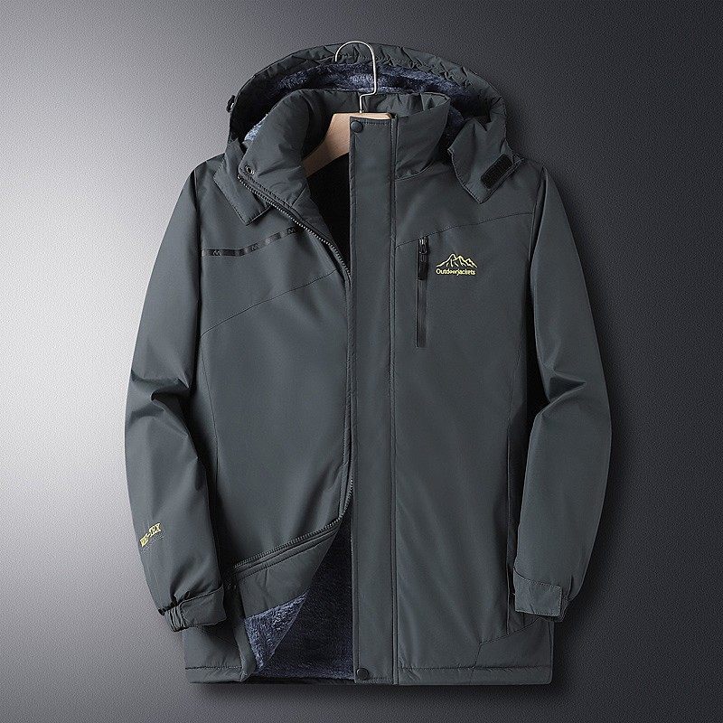 中老年人棉衣男加绒加厚中年男士冲锋衣宽松大码棉服爸爸冬装外套,男装,棉衣,淘宝优惠券,粉丝福利购,淘宝优惠卷