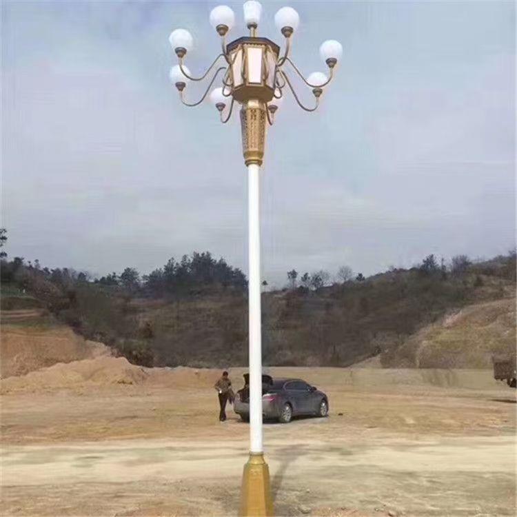 中华灯九头玉兰灯5米6米10米高杆路灯城市景观亮化广场灯