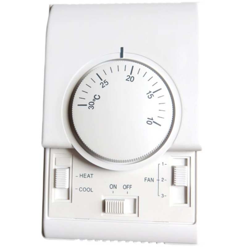 中央空调控制器机械式温控器风机盘管面板三速开关线控器AC801A