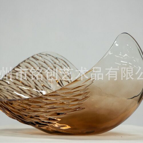 酒店样板房现代轻奢透明艺术摆件果盘透明树脂太湖石雕塑雕塑镂空
