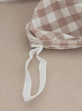 日式格水洗棉四件套全柔棉品裸睡纯棉简约子床VGJ单被套床上用套