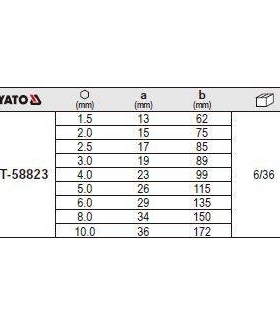 【含税】易尔拓工具 9件套高档加长球头内六角扳手组套 YT-58823