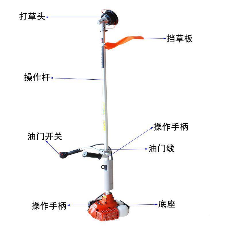 割草机进口小松打机油二冲程汽草割灌机HQZ修家用除草机草坪剪机