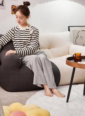 红懒人沙发可躺可睡榻榻米单双人RUD出台租屋房网间阳卧室网红小