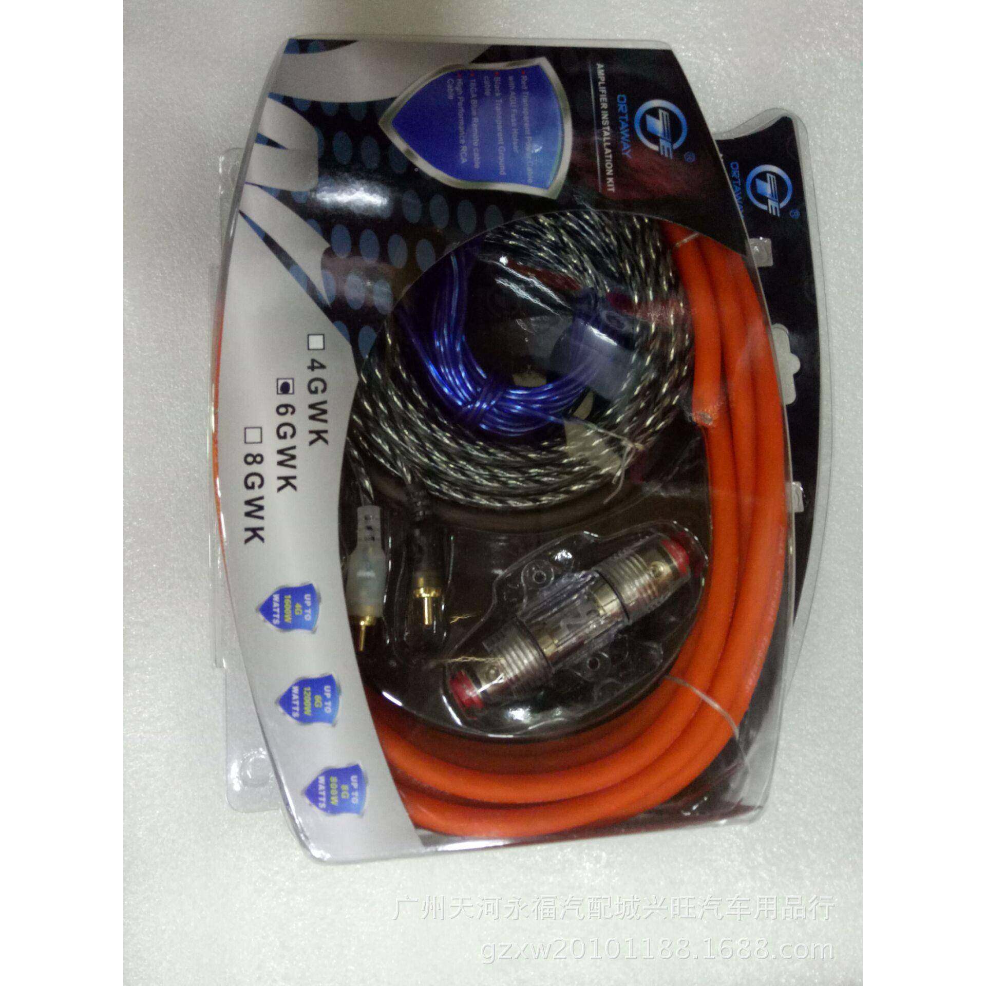 厂家车载G音响改装低音改装连接线、6GA6炮A汽功放套车线电源线