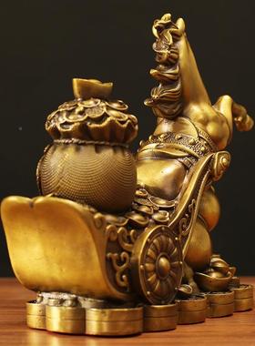 铜马件马发财上马上摆财福到家居摆设客功厅装DLZ饰马到成办公室