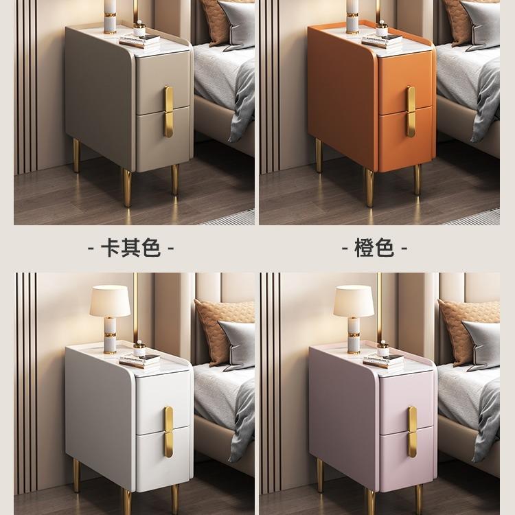 实木迷你头柜现床代简约20ALG001储物柜型收纳柜轻奢岩板小超边窄