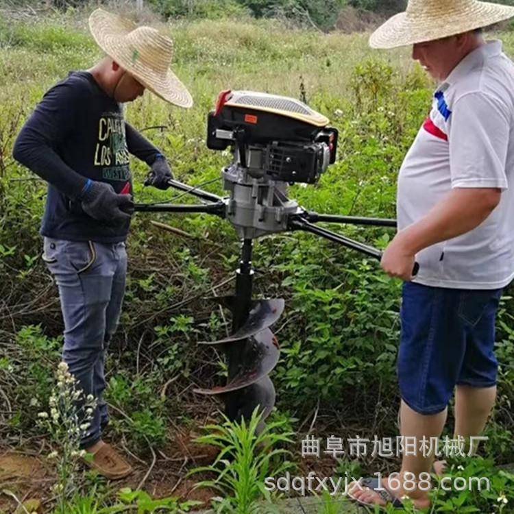 双BOP人便手扶式坑打机9马力四冲程汽油洞地钻机工程携式打挖孔机