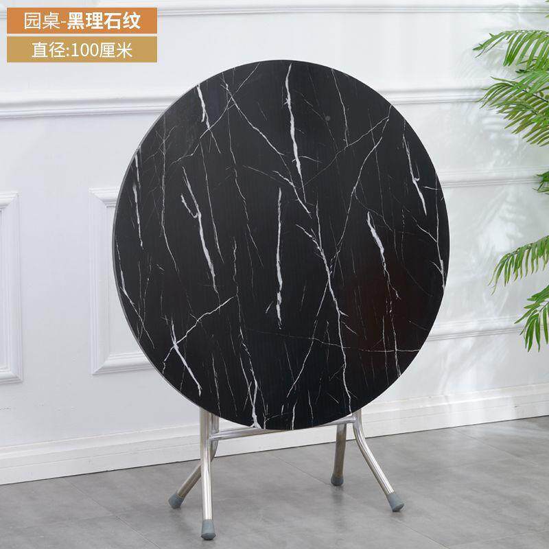 叠桌餐桌家用小桌子吃饭小户型简小型省易间空饭折台1老式饭桌圆