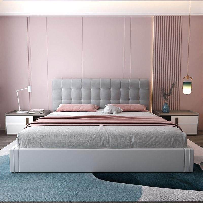 垫网红新款床头靠靠软包榻背米床靠大自粘靠枕床罩床上垫无HFV板