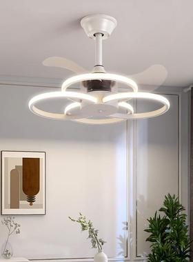 025年新款简现代cl880扇约风扇灯餐厅客厅吊灯卧2室家用带电风吊