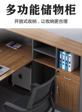 办公家具屏风办公桌带高柜教UTU师职办公组电脑桌椅合财室务桌卡