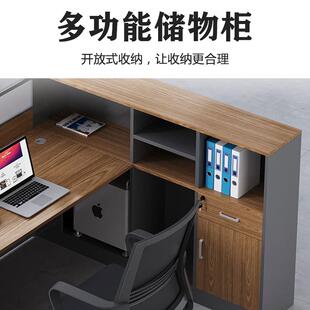 办公家具屏风办公桌带高柜教UTU师职办公组电脑桌椅合财室务桌卡