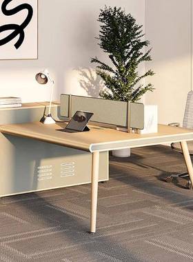 办公桌2脑人位员工NNS电桌椅组合简约财务公室4人位屏风员职办桌