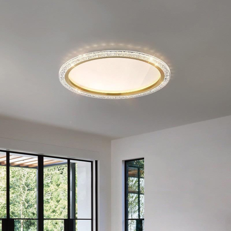 护眼客厅灯602现代简约大气主式意高亮led中卧室房间吸灯顶灯山灯