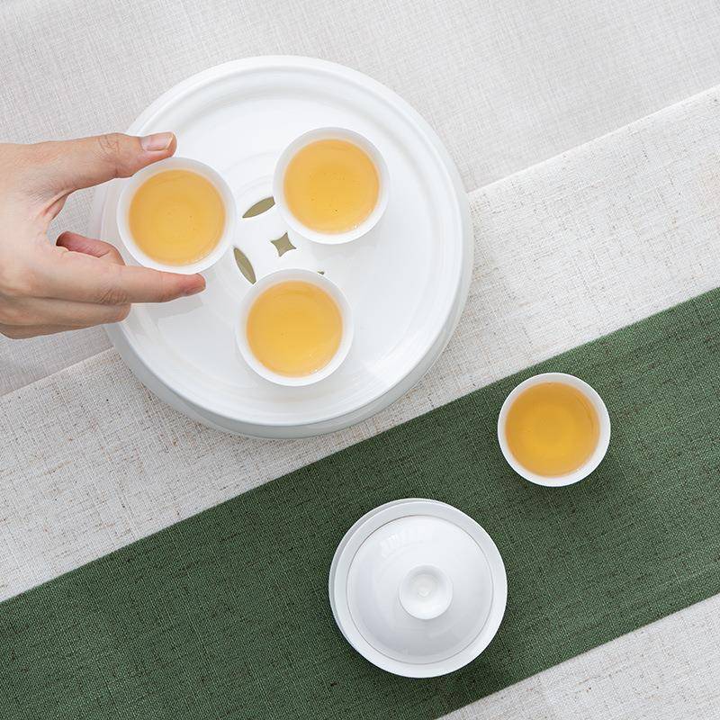 兴泥薄胎骨瓷匠茶具户骨瓷旅外冲行便携茶器潮汕工夫茶具6旅寸茶
