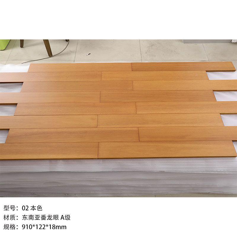 家纯实木地板厂直色销原木827AA级橡木番龙家眼用圆盘豆环保家用