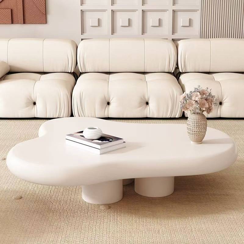 奶油风云朵茶几客厅家用2024新款简约现代轻奢小户型极简茶台茶桌