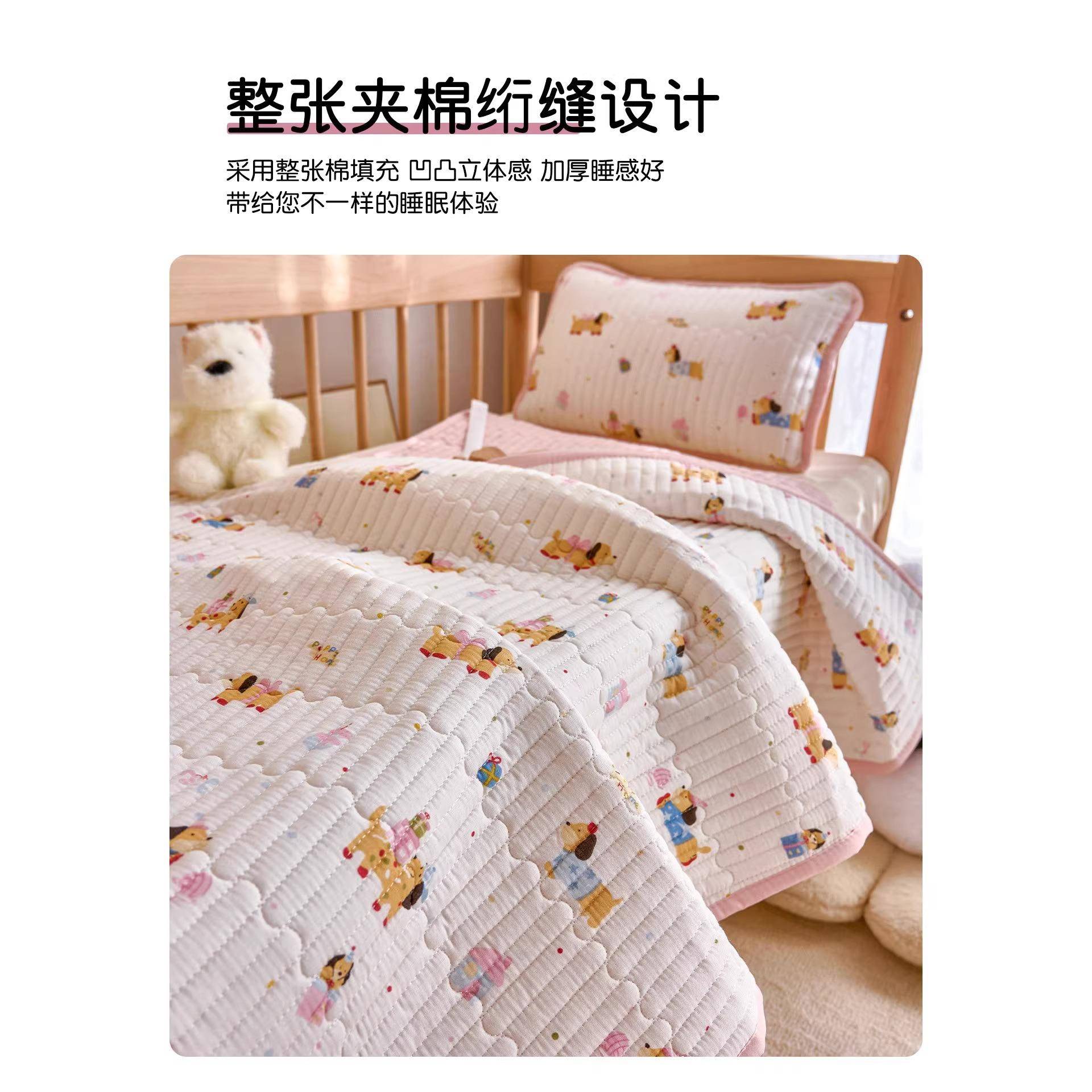 A类双层纱床儿童床园盖幼儿床垫子婴儿接宝20250611宝纯棉拼褥子