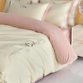 母婴A100支加厚磨毛类四件套被床单冬套床厂家直供笠式 季 床上用品