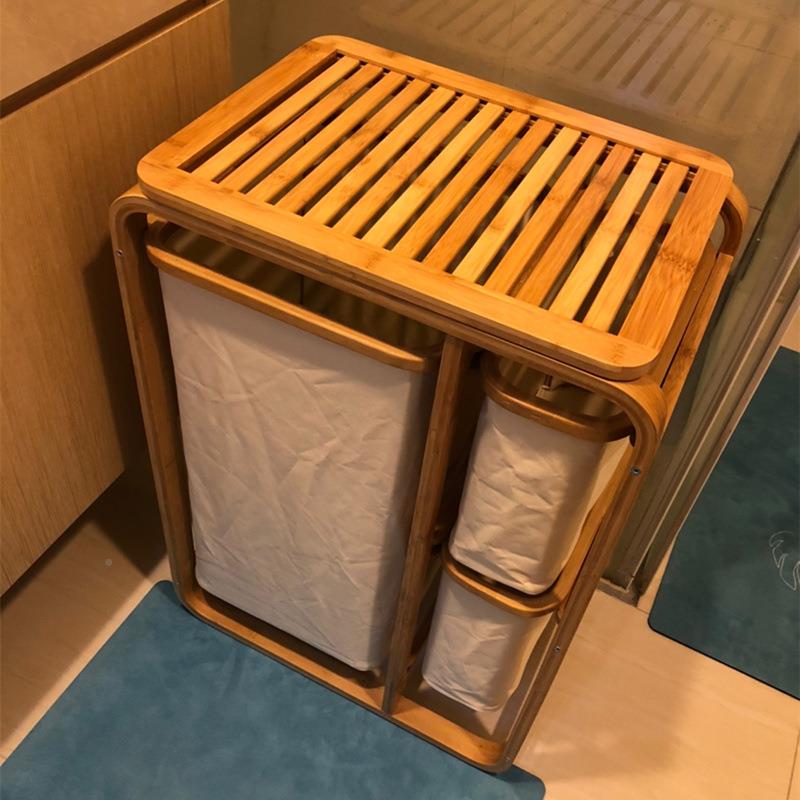 日式布艺纳22274193洗衣篮衣浴室置物架衣物脏衣服收筐脏篓家用分