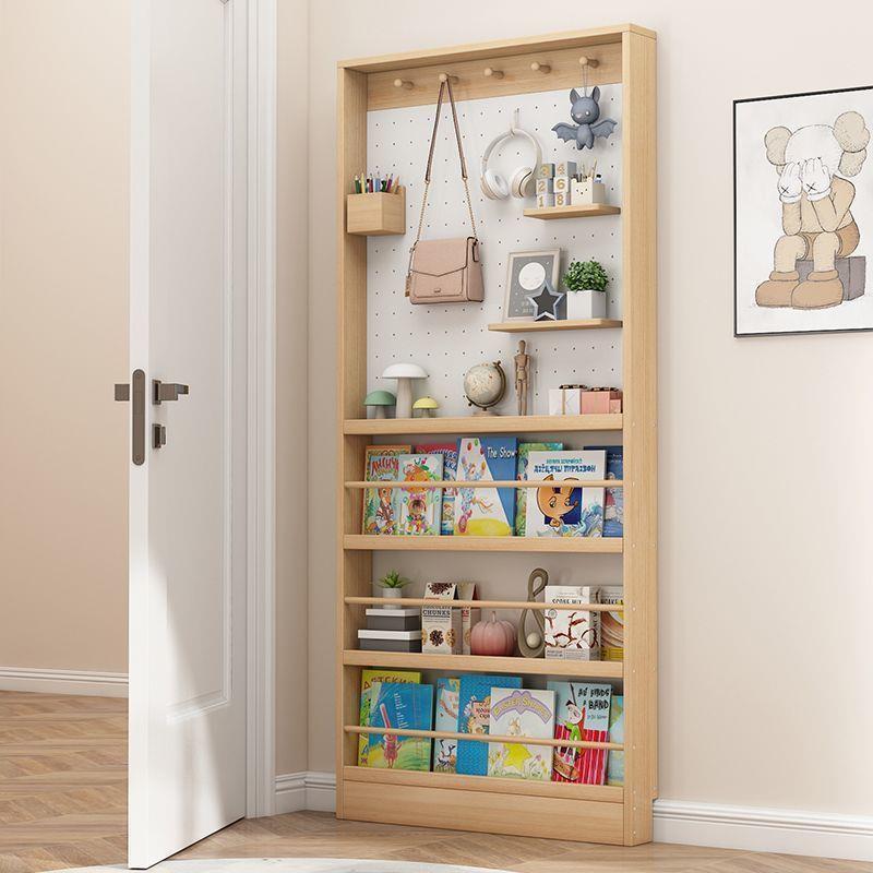 门后薄式收纳柜洞洞板置物架窄新款壁挂芝503士薄柜夹架缝实木书