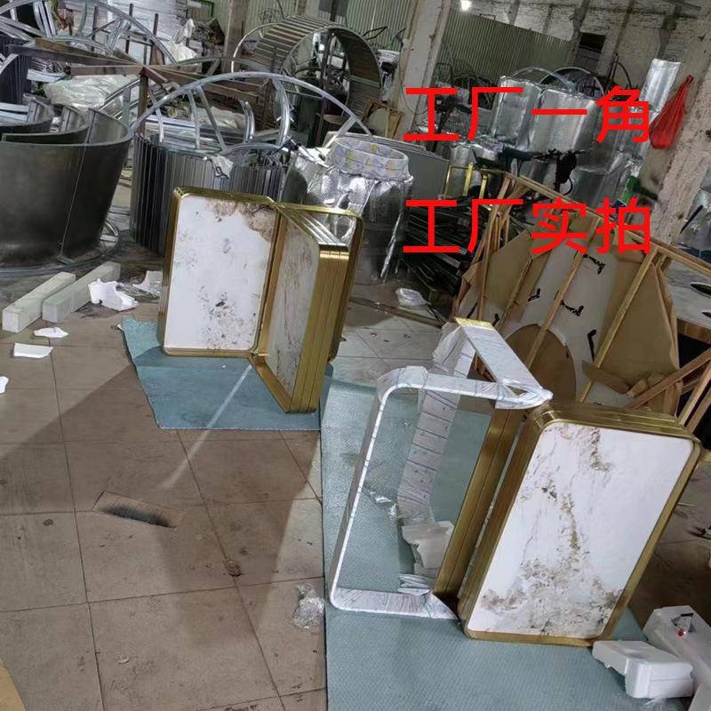 意轻式岩板餐家桌椅组合现ali-7024奢代简约极简用小户型新款网红