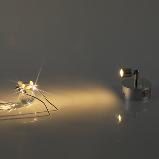 led3W无线可充电射灯玻璃展柜射灯珠宝手办展览柜台展会首饰射灯