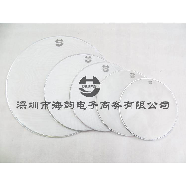海韵打击乐HYDRUMS架子鼓白色双层网皮静音鼓皮哑音网皮五鼓套装