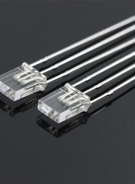 方形2*3*4红绿双色雾状共阴直插led发光二极管方形234双色灯珠