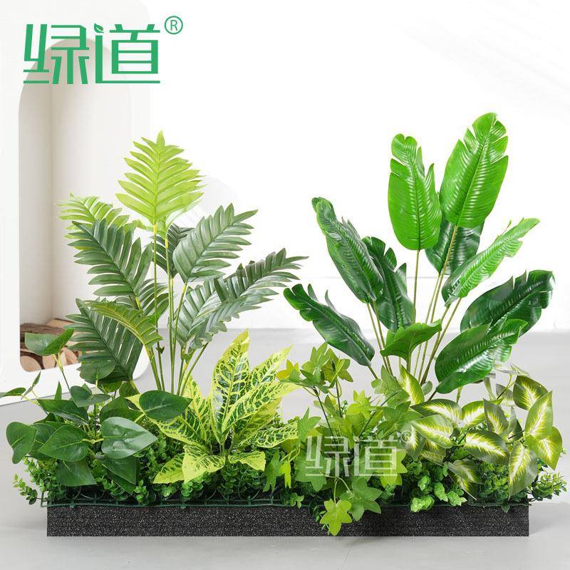 仿真绿植造景花箱假花组合摆设景观户外植物盆栽隔断室内装饰阳台